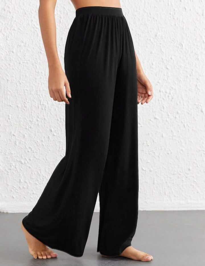 2 Piece Lounge Set with Oversized Top and Wide Leg Pants