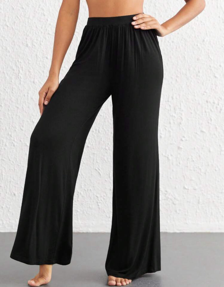 2 Piece Lounge Set with Oversized Top and Wide Leg Pants