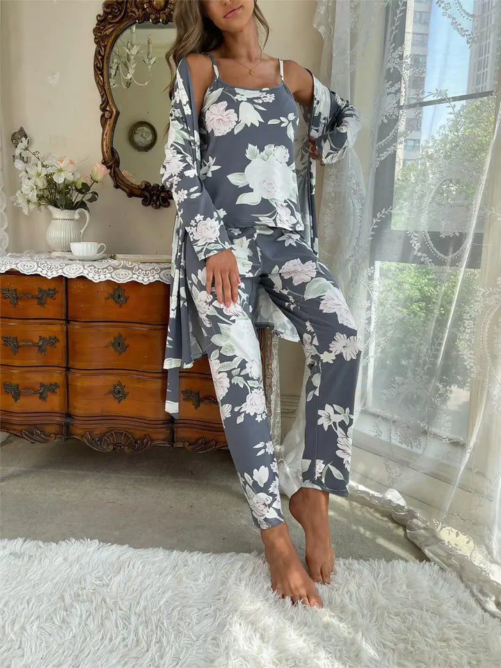 Floral Print 3 Piece Lounge Set